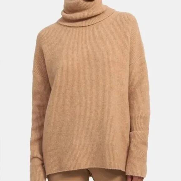 THEORY KARENIA Merino Wool Turtleneck Merino Wool Size Medium $395 - Picture 1 of 3